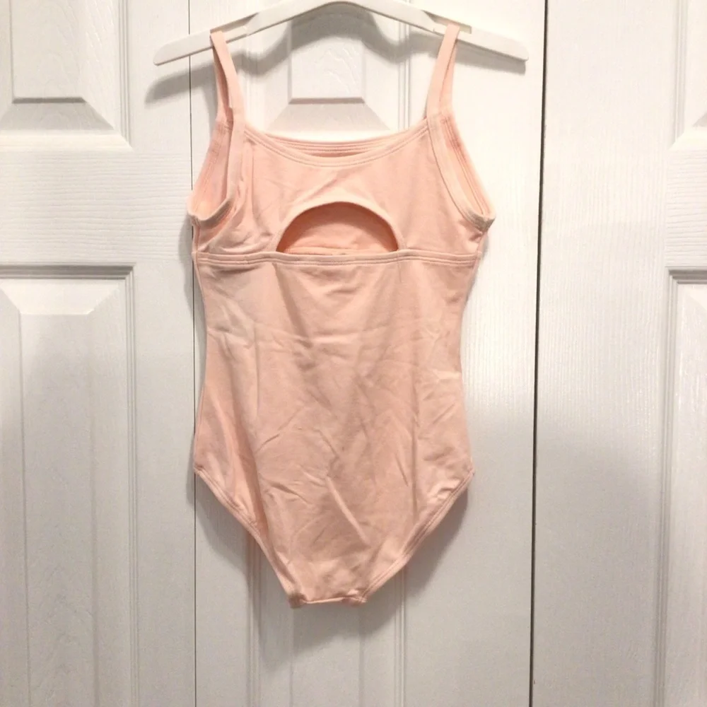 Cat & Jack Toddler Girls Pink Stretch Dance Gymnastics Cami Leotard